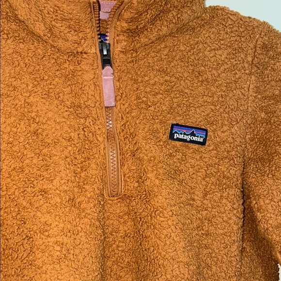 Patagonia Los Gatos 1/4 zip Kids Brown pullover fleece - Picture 3 of 5